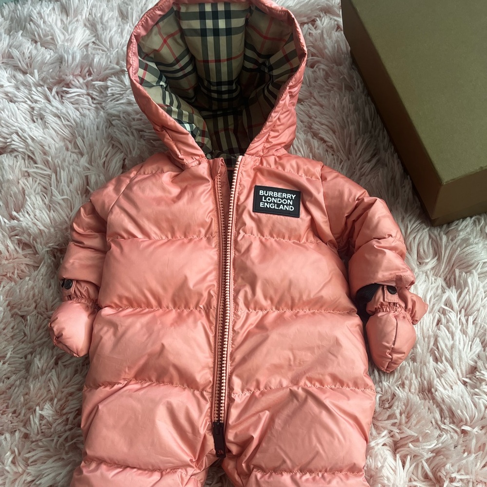 Authentic Burberry baby snow suit